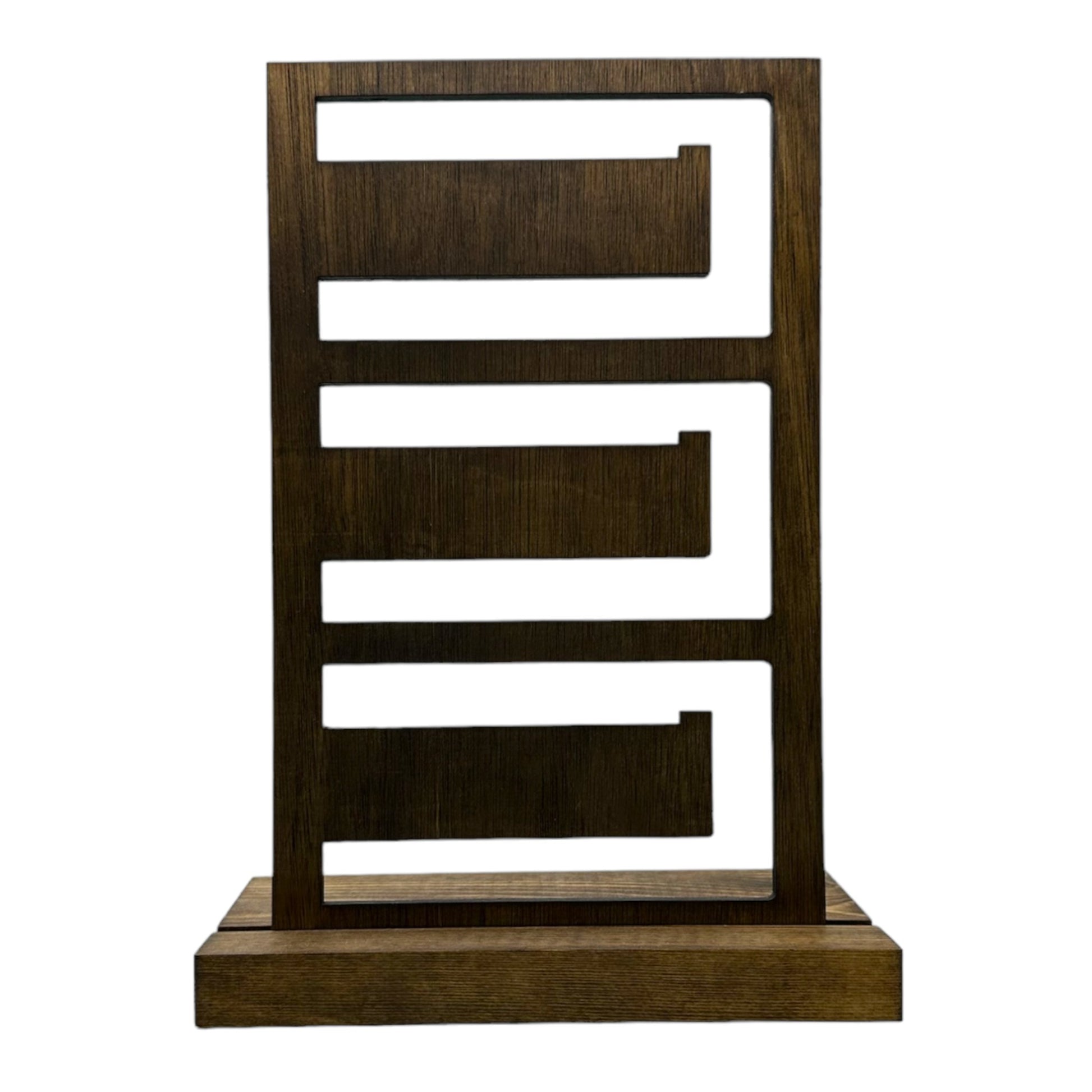 Multi arm plywood bracelet display