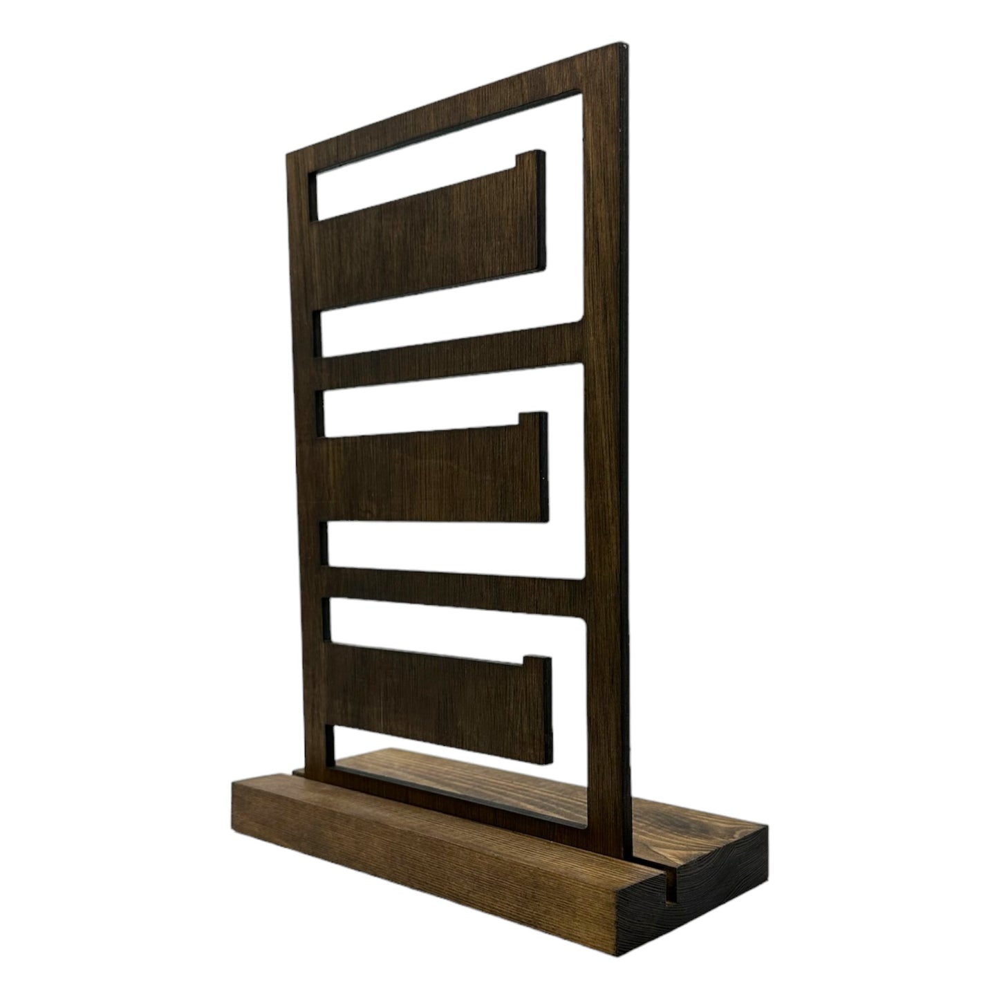 Multi arm plywood bracelet display