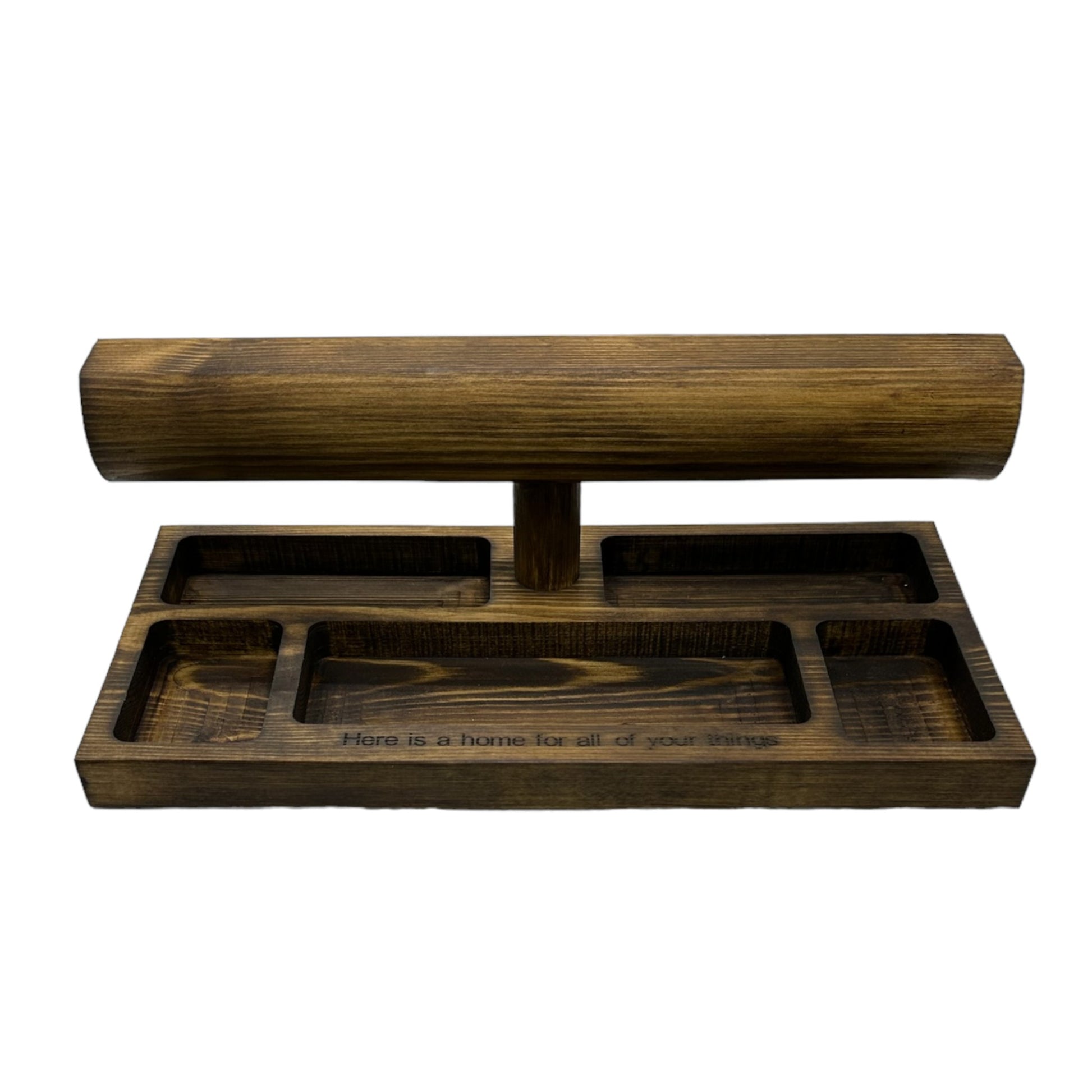 Wooden watch and bracelet display