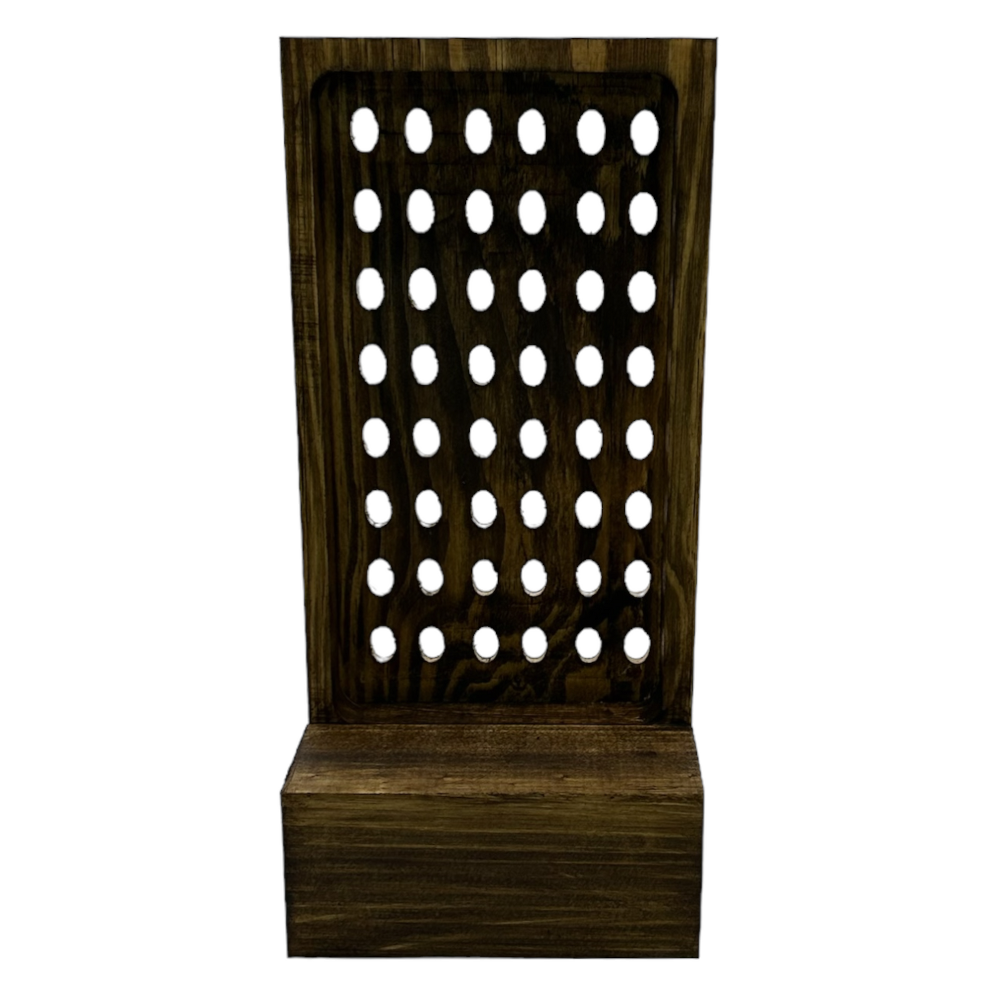 Solid Wooden Drop Earring Storage back