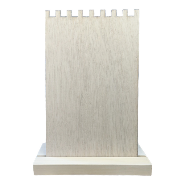 Set of 10 Multi-Groove Plywood Necklace Display
