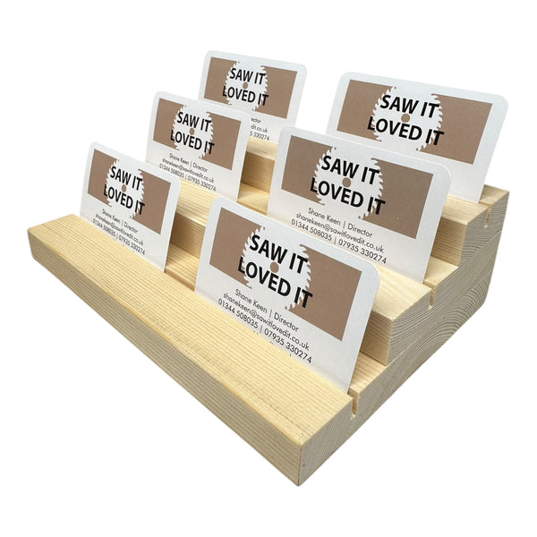 3 Tier Grooved Earring Card Display