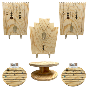 Plywood Display Setup - Set Of 6
