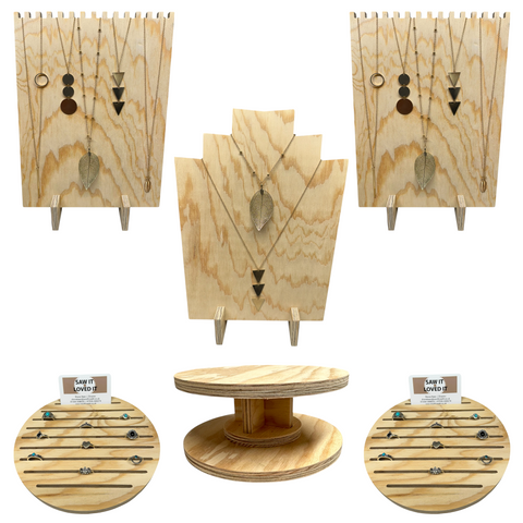 Plywood Display Setup - Set Of 6