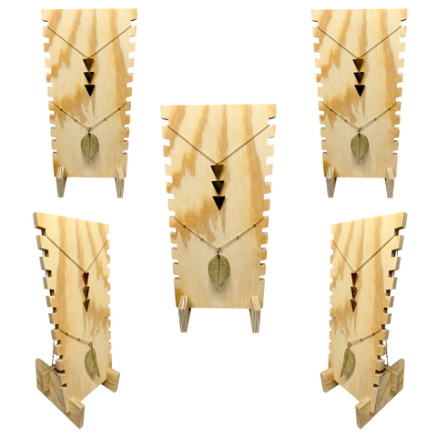 Set Of 5 Choker Necklace Display Stand