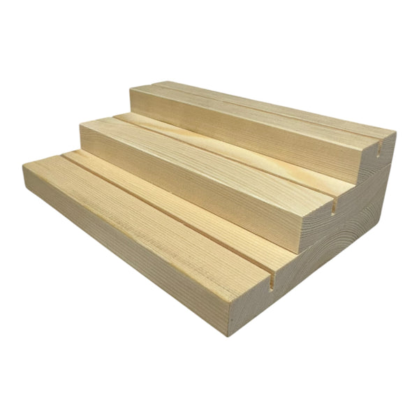 3 Tier Grooved Earring Card Display