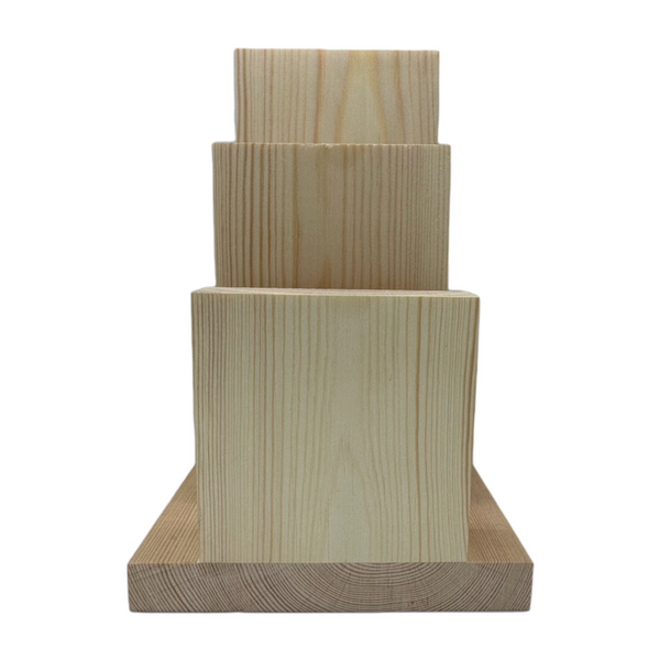 wooden menu holder front view 