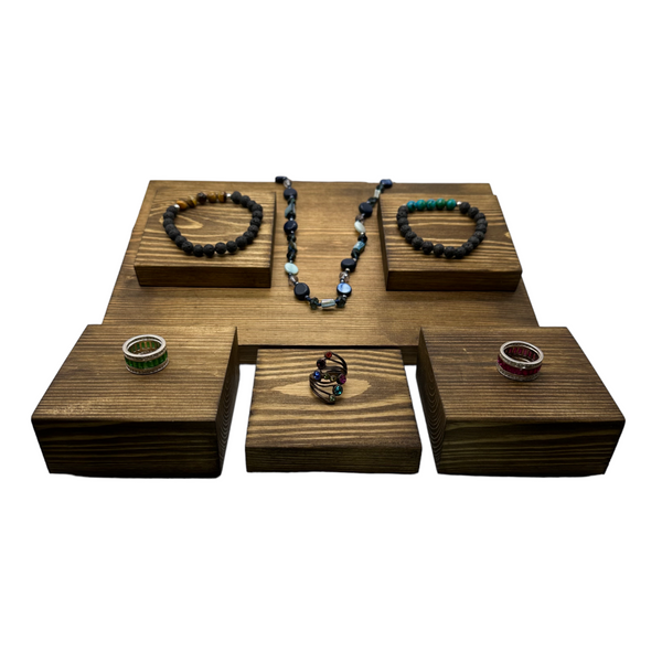 Wooden Display 7 Piece Set