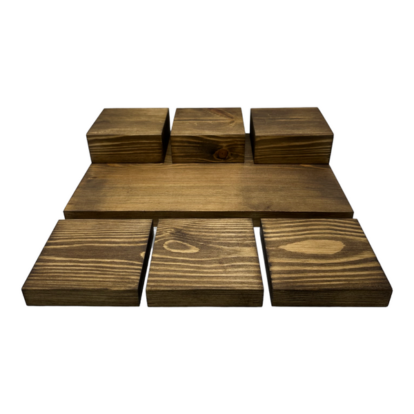 Wooden Display 7 Piece Set