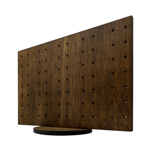 Rectangular stud earring holder side view