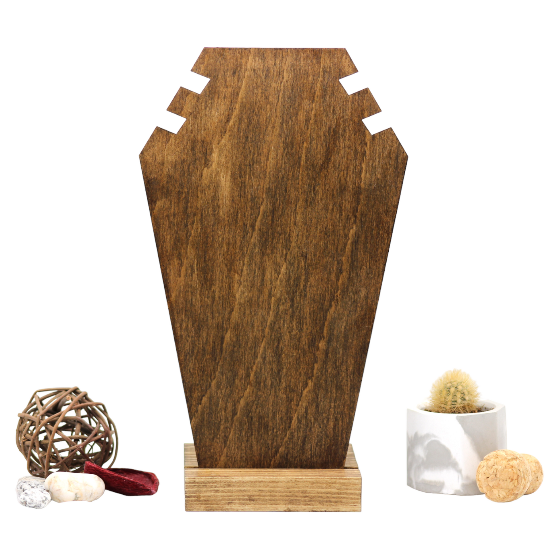 Plywood bust display