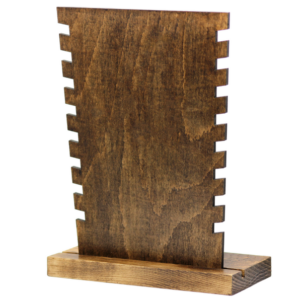 plywood choker necklace display
