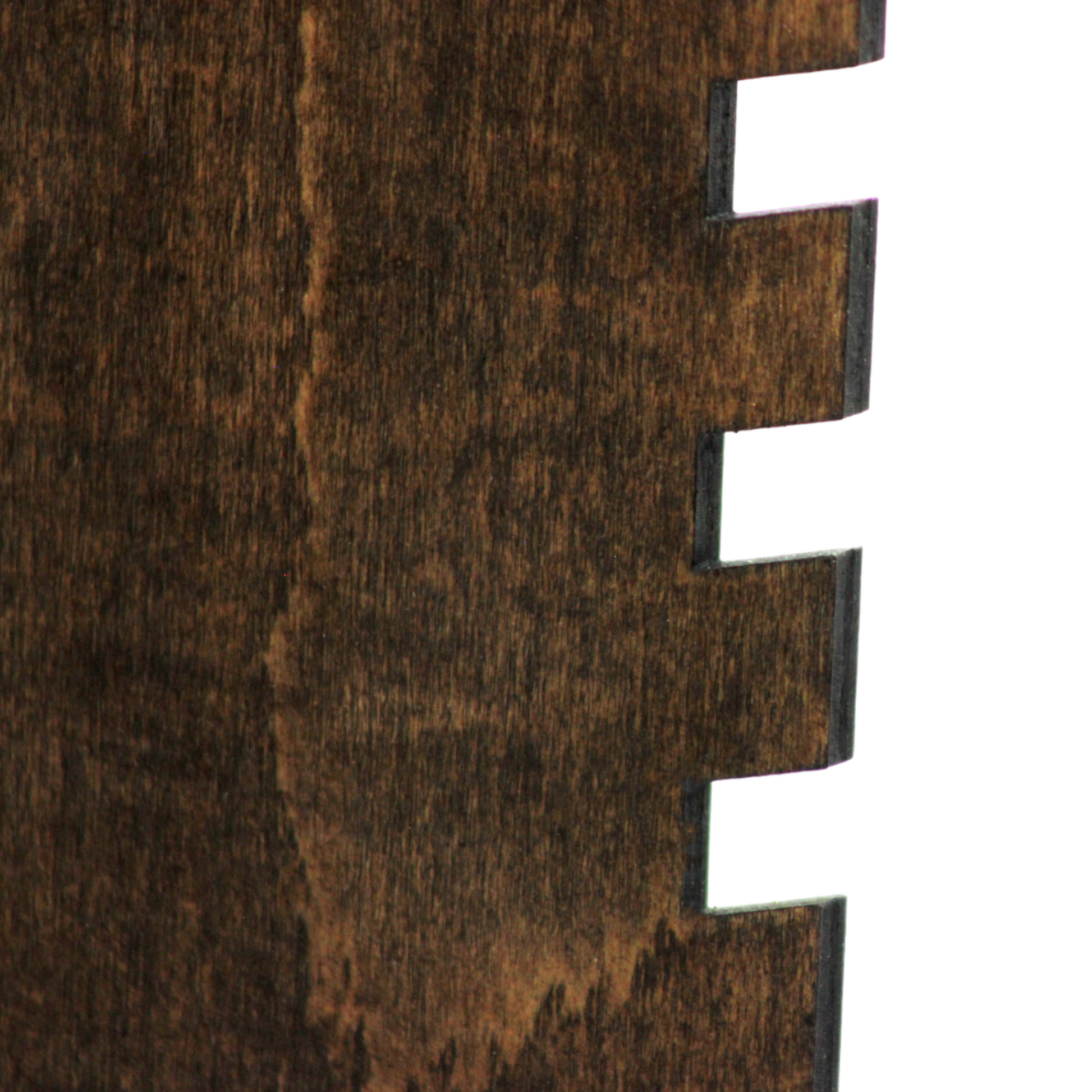 plywood choker necklace display