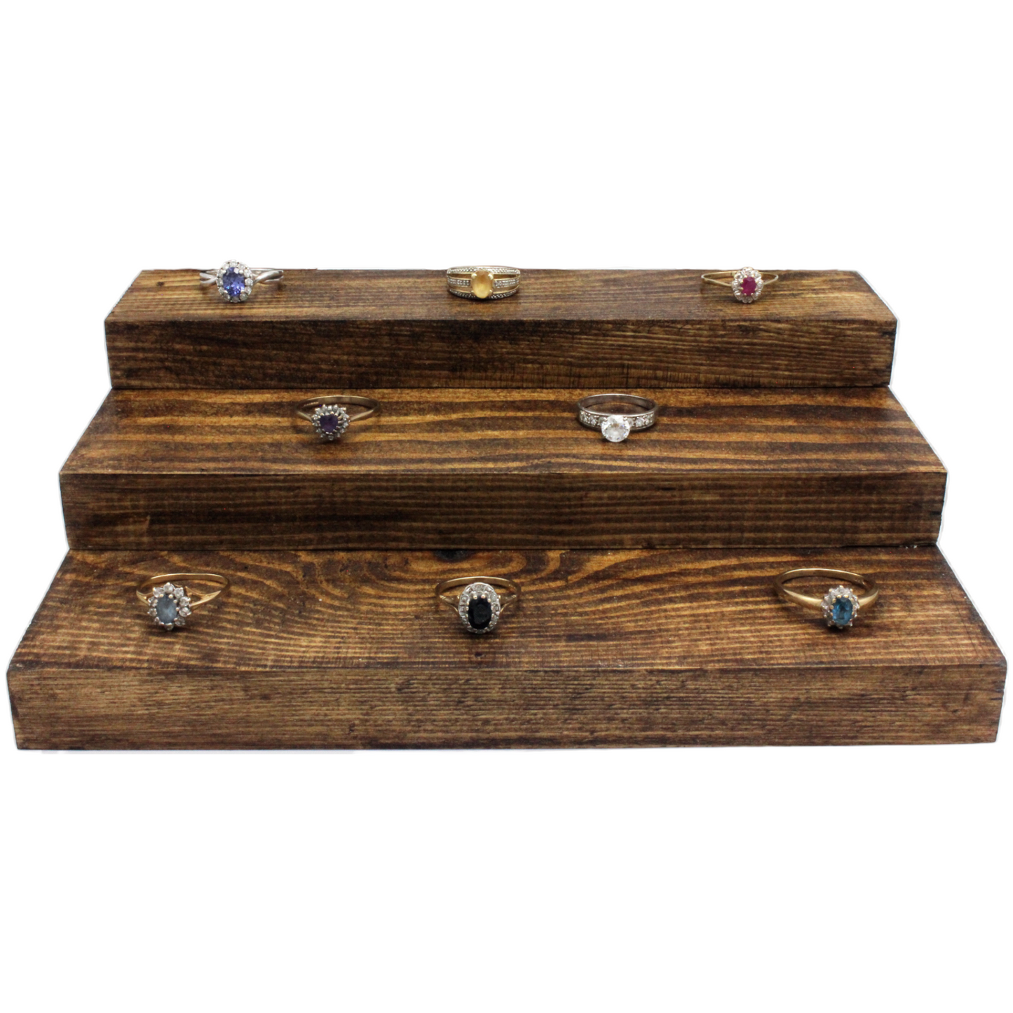 3 tier wooden display