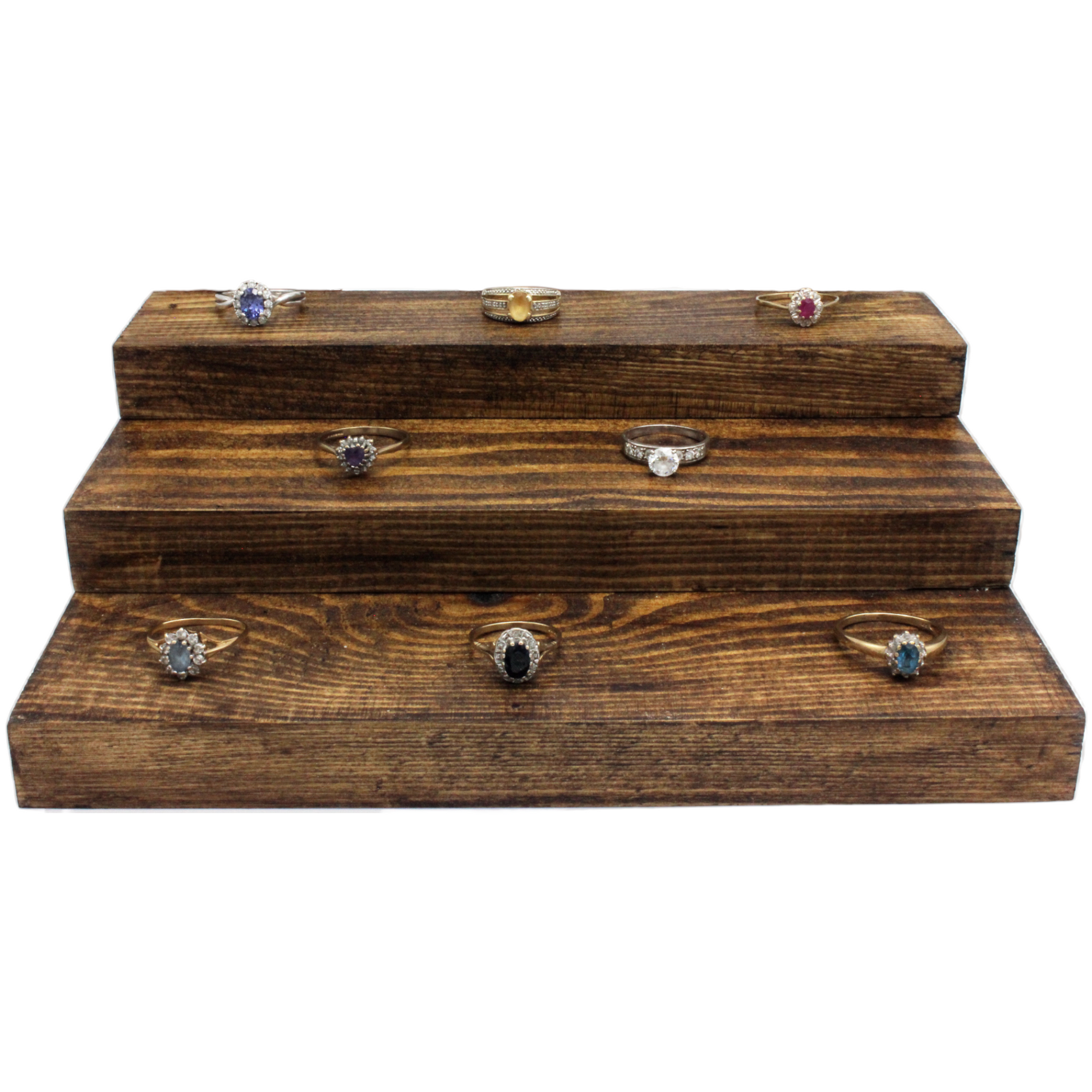 3 tier wooden display