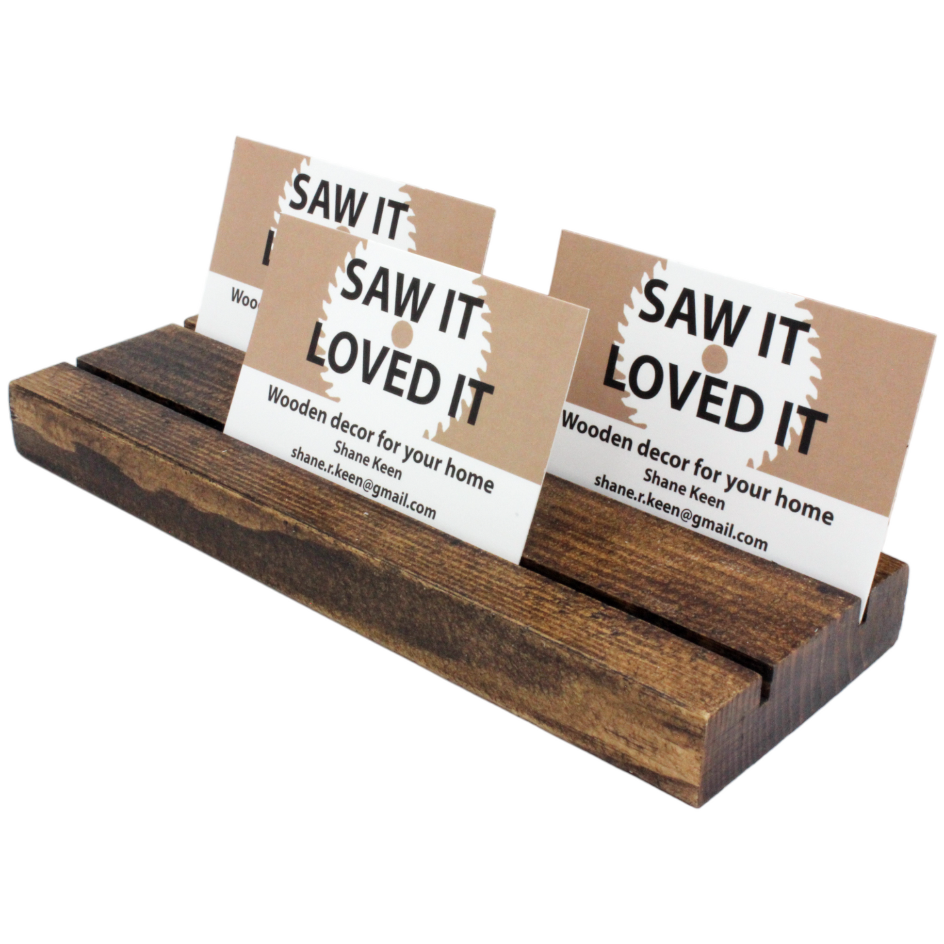 Grooved Earring Card Display with cards 