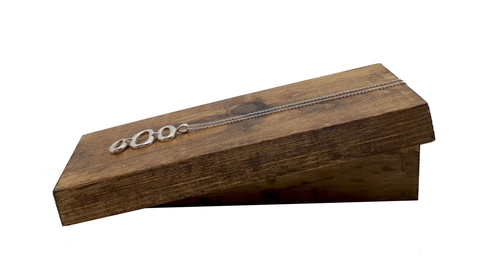 Wooden wedge display